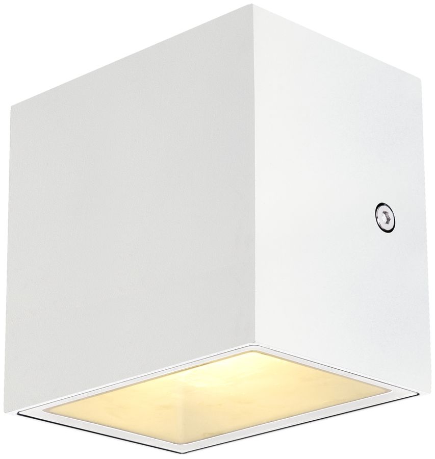 Applique LED SLV SITRA CUBE WL 10W 1120lm 3000K IP44 90°/90° blanc