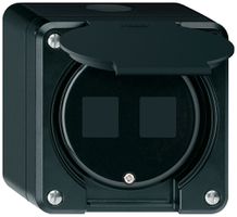 AP-Montageset robusto HMS IP55 schwarz für 2×Modul