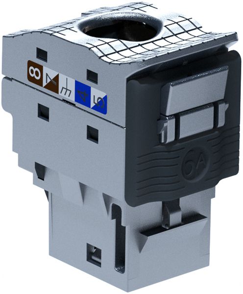 Anschlussmodul RJ45 Legrand Linkeo C, RJ45 Kat.6A/s ISO/IEC Keystone, 24 Stück