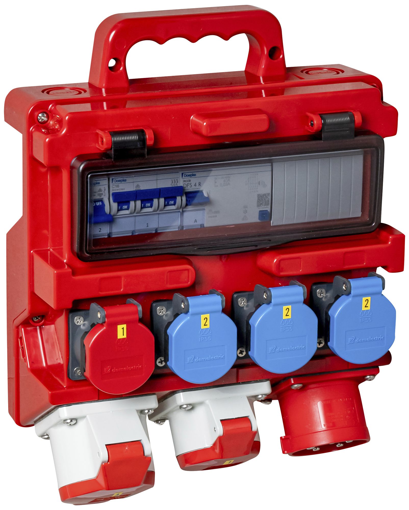 Stromverteiler DEM DB33613 32A 2×LS 1×FI 3×T23 1×T25 1×16A 1×32A