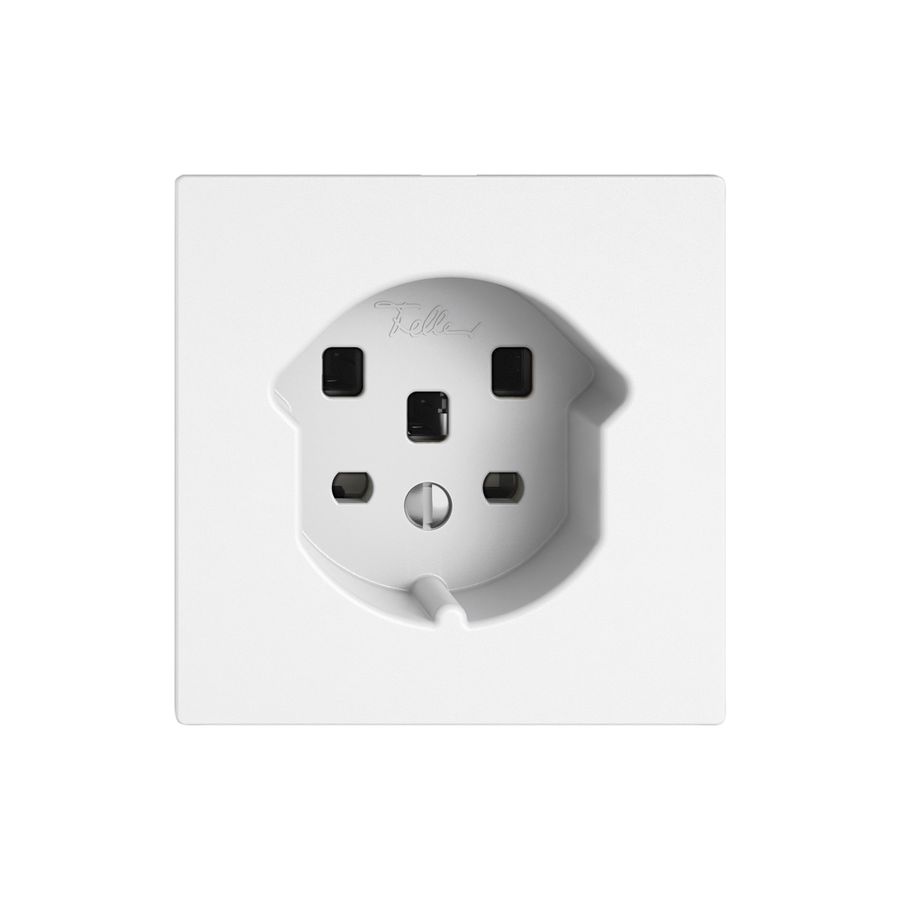 Steckdose EDIZIO.liv SNAPFIX® 1×T25 ws