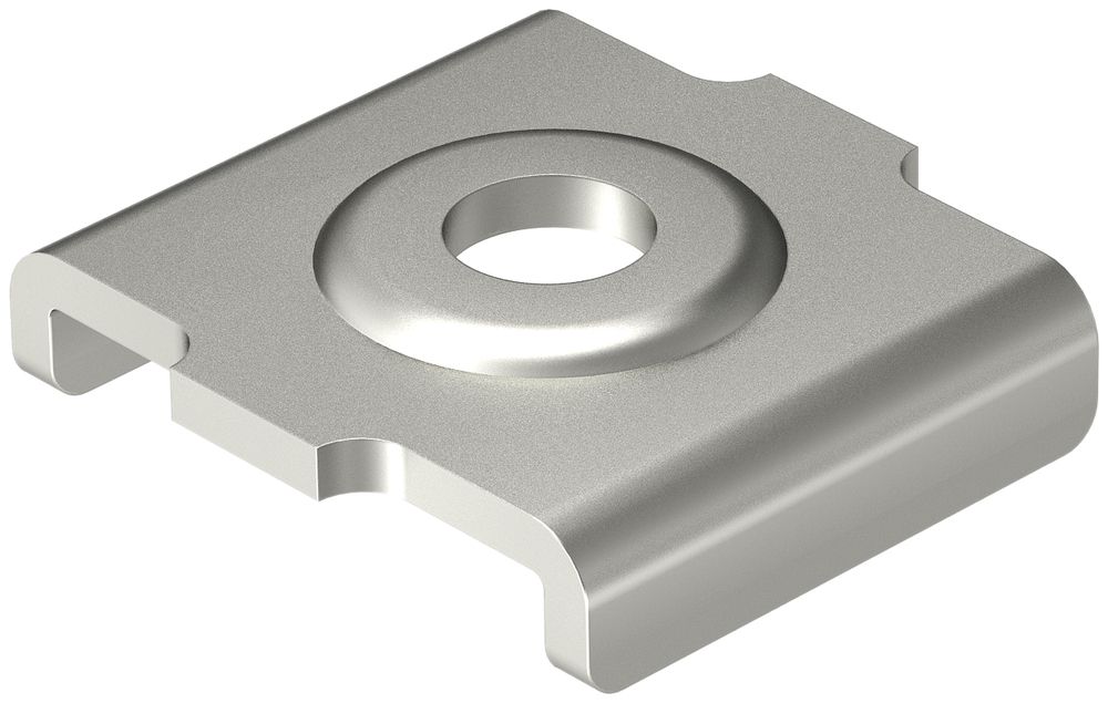 Pièce de fixation Bettermann pour caniveau à grille 50mm zinguée