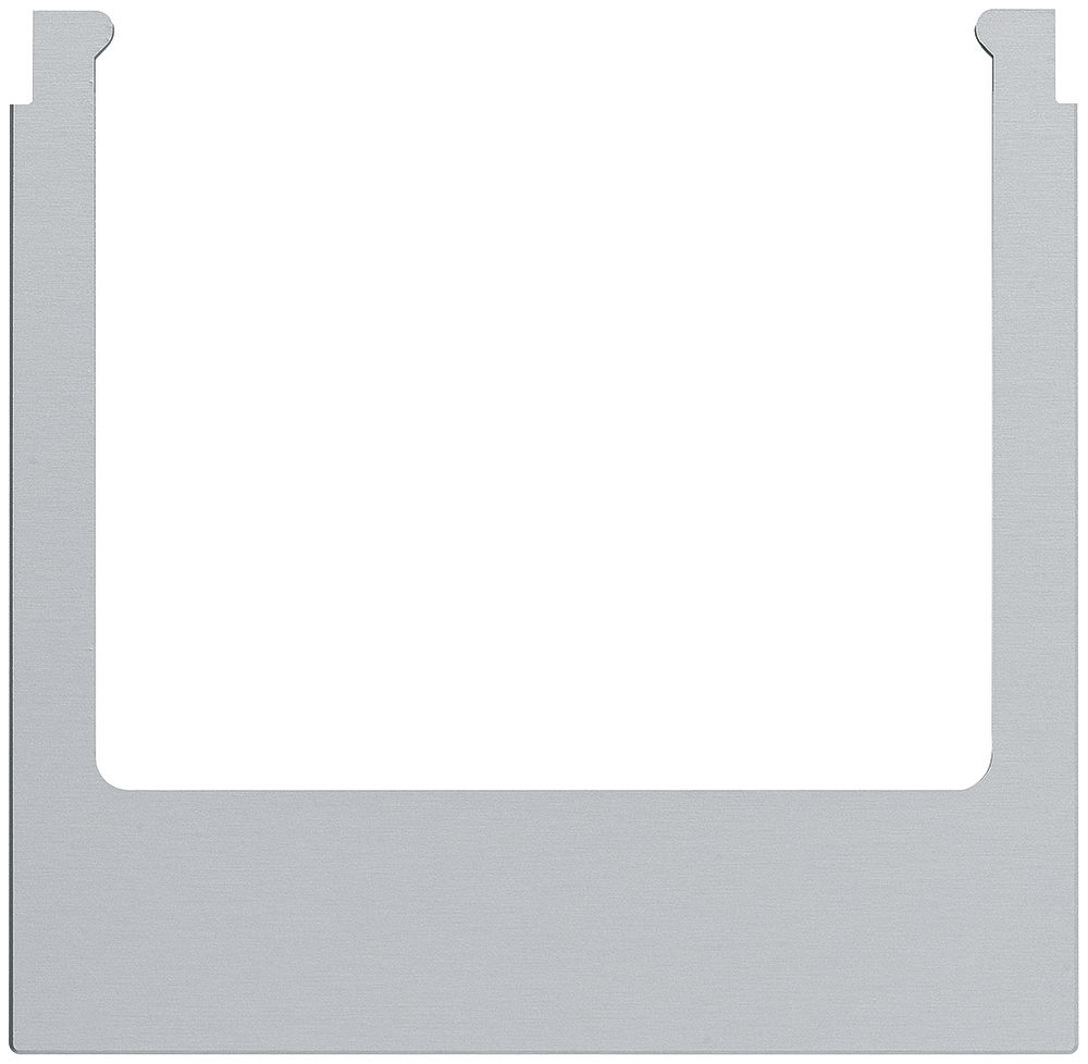 Designrahmen Audio Hager elcom.touch/elcom.fon eckig Aluminium nature