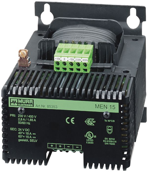 Speisegerät mit Gleichrichter Murrelektronik MEN 115/230VAC, 24VDC/10A