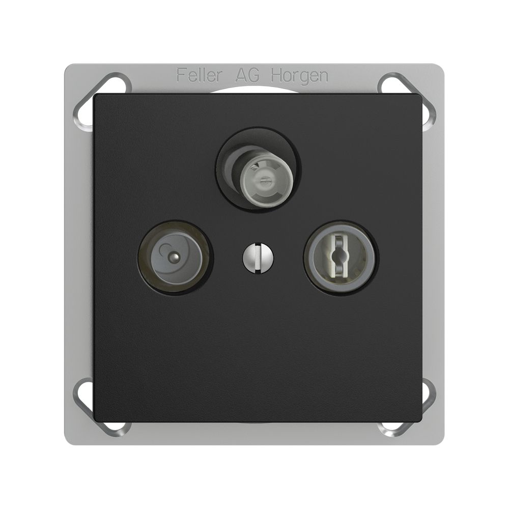 Prise d'antenne INC SAT DB52 EDIZIOdue noir avec IEC/F