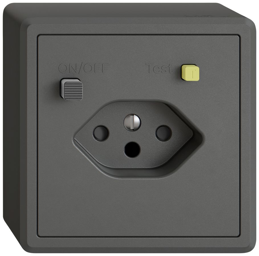 Prise FI AP EDIZIO.liv 1×T13 avec shutter grf