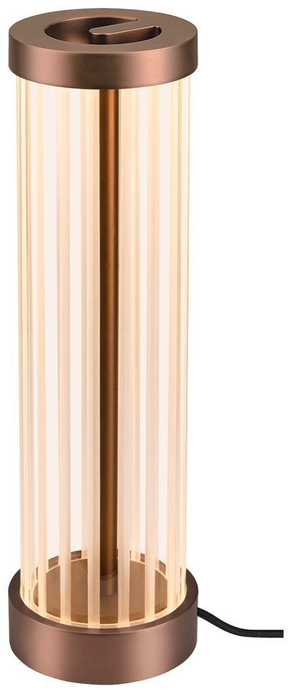 Lampada da tavolo LED SLV QUIMERA 4.3W 110lm 927/930 interruttore Ø80×277mm rame