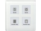 UP-Taster KNX RF+ MDT RF-GTT4W.01 4T/4B LED Temp Aktor 2-Kan Glas weiss