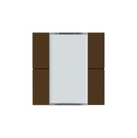 Frontset Hager kallysto 4×KNX systemlink/easylink braun