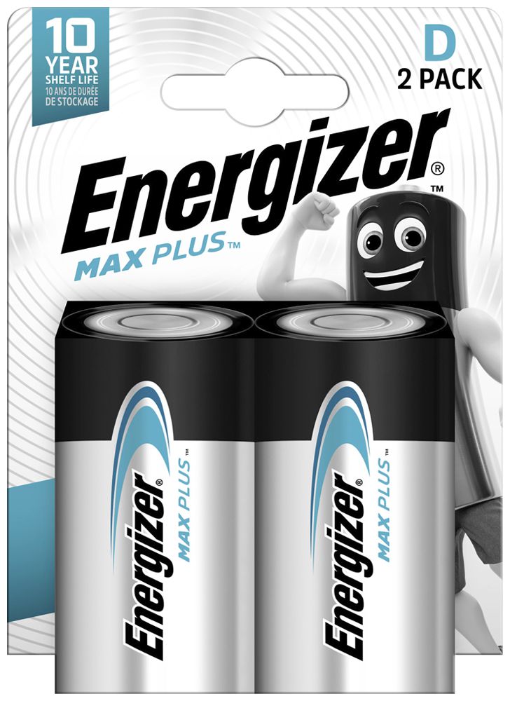 Batterie Alkali Energizer Max Plus D LR20 1.5V Blister à 2 Stück