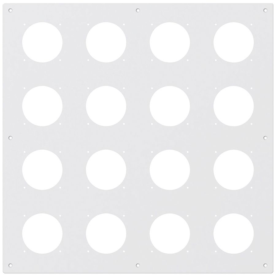 Plaque de montage ENC robusto 4×4 aluminium, blanc