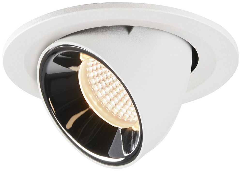 EB-LED-Downlight SLV NUMINOS GIMBLE S, 8.6W 250mA 690lm 2700K 55° ws/chr
