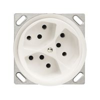 EB-Steckdose FH 3×T13 JK weiss