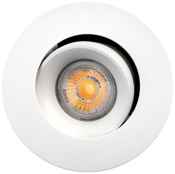 Downlight LED SG Junistar Bio 5W 540lm 940 IP20/IP44 45° VAR Ø94mm blanc 8pcs
