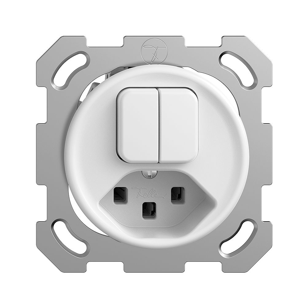 UP-Kombination 1/3+3/1L+T23 16A STANDARDdue weiss