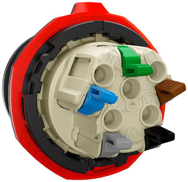 Fiche CEE NEO 5P 16A >50V 1h gris IP54 borne sans vis