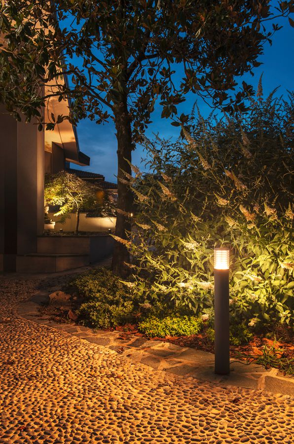 LED-Leuchtenkopf SLV M-POL M Louver DALI 19W 350lm 927/930 IP65 Ø122.6mm anthr.