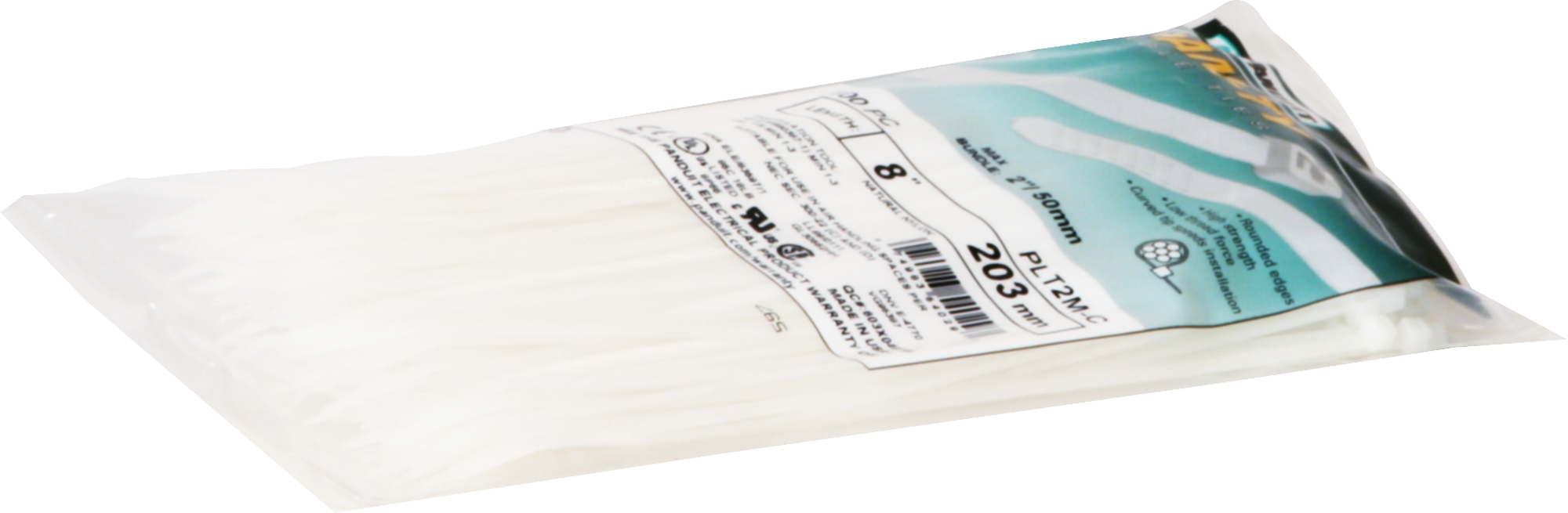 Fascetta Panduit 2.5×203mm incolore