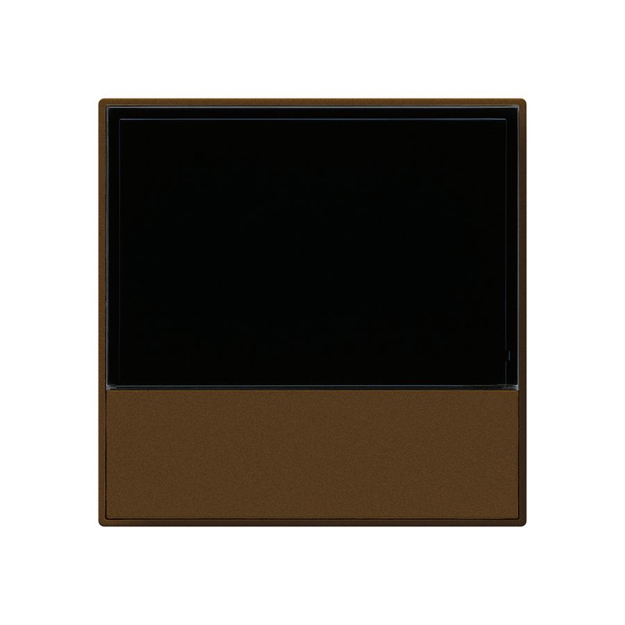 Termostato ambiente INC kallysto A KNX s/e-link con tasti marrone