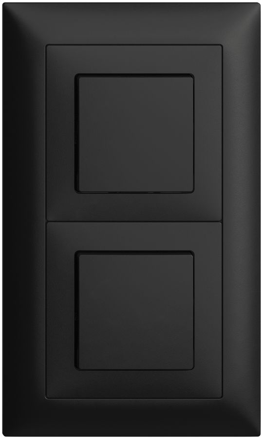 UP-Kombination EDIZIOdue A-R/1P +3/1P schwarz