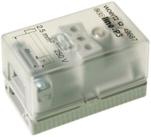 Scatola di raccordo Woertz per cavo piatto 3×2.5/3×4mm² 3P