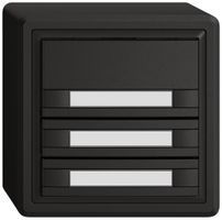 Pulsante universale AP EDIZIO.liv UNI SNAPFIX® s.LED 3× com.2T targ.ne