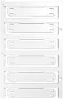Marqueur de câble Weidmüller MultiCard SFX p.Ø7…40mm 60×11mm PA66 blanc
