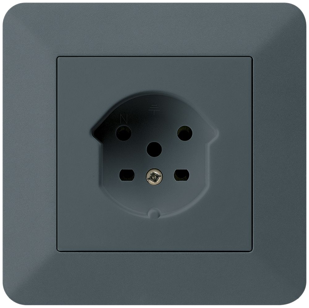 UP-Steckdose HA kallysto.trend Typ 15 mit Steckklemmen anthrazit