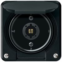 Interruttore a chiave robusto interruttore seriale 16A 250V 86×86mm nero