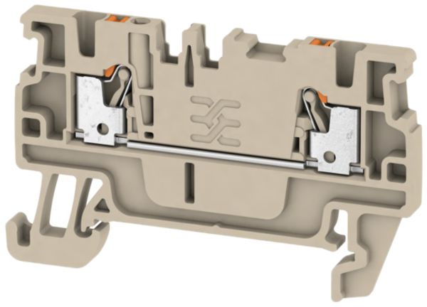 Durchgangs-Reihenklemme Weidmüller A2C PUSH IN 1.5mm² TS35 beige