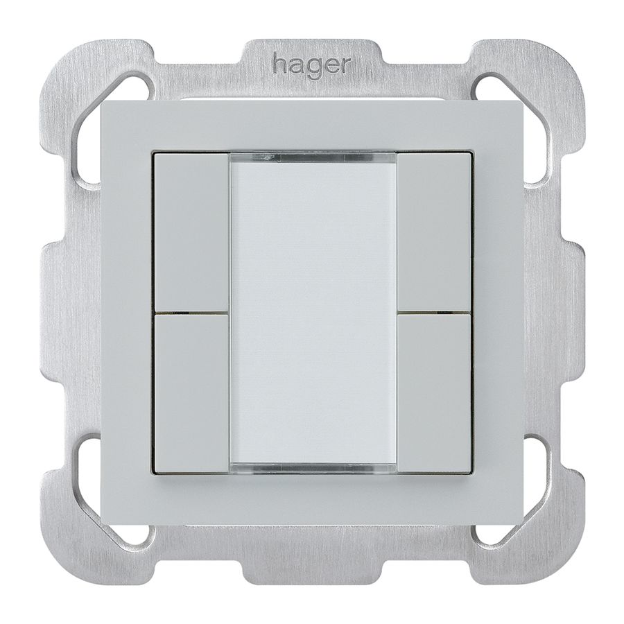 Tasto INC kallysto B KNX 4× s/e-link grigio chiaro