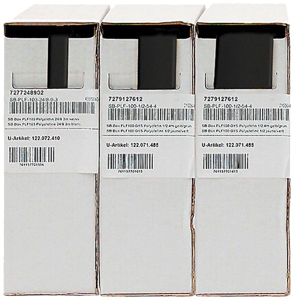 Gaine rétractable Plica PLDW 3:1 9/3 box avec 3m, avec colle intérieure, noir