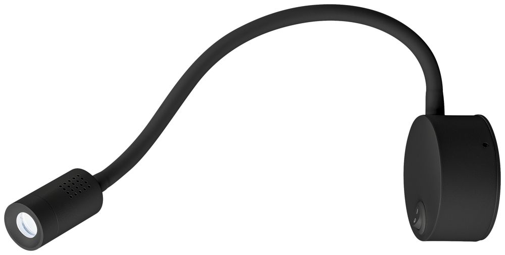 Applique LED SLV DIO FLEX PL switch 1.9W 82lm 4000K 45° socle Ø90mm noir