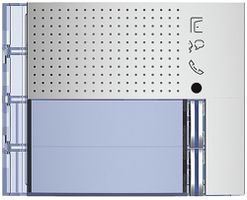 Frontale per modulo altoparlante di porta Sfera con 2 tasti alluminio