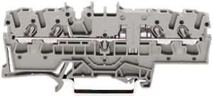 Borne WAGO TopJob-S 2.5mm² 4L gris série 2002 contours égaux