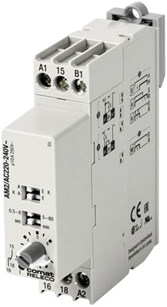 Relais temporisé AMD ComatReleco AM2, 220…240VAC