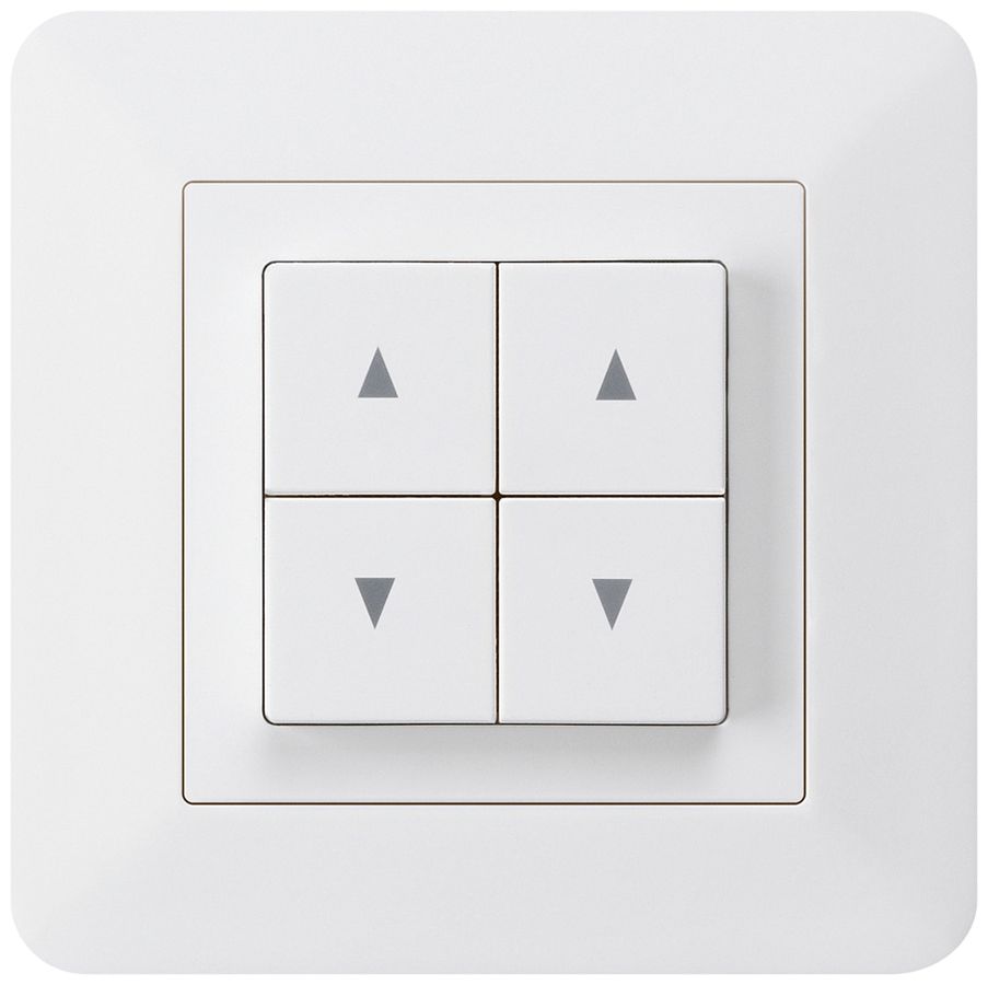 Interrupteur pour stores ENC kallysto.trend blanc avec 4 touches