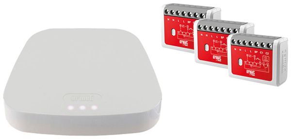 Kit centralina SmartHome Urmet GATE-UP KIT 1×GATE-UP 3×MTR1300EB-UP