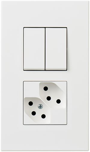 Combinaison ENC ATO 1/3+3/1L +2×T13 blanc grd.I+I