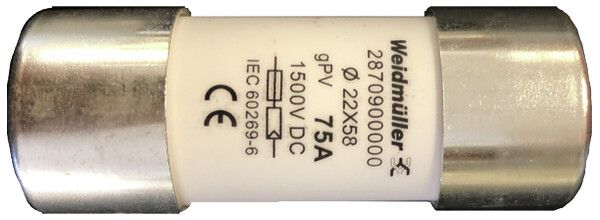 Sicherung WM FUSE WSFL gPV superflink (FF) 75A 1500V 22×58mm Keramiksicherung