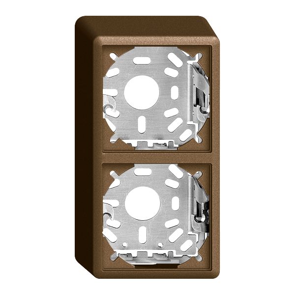 Cappa con piastra di base 54/39mm p.combinazioneFX verticale/orizzontale coffee