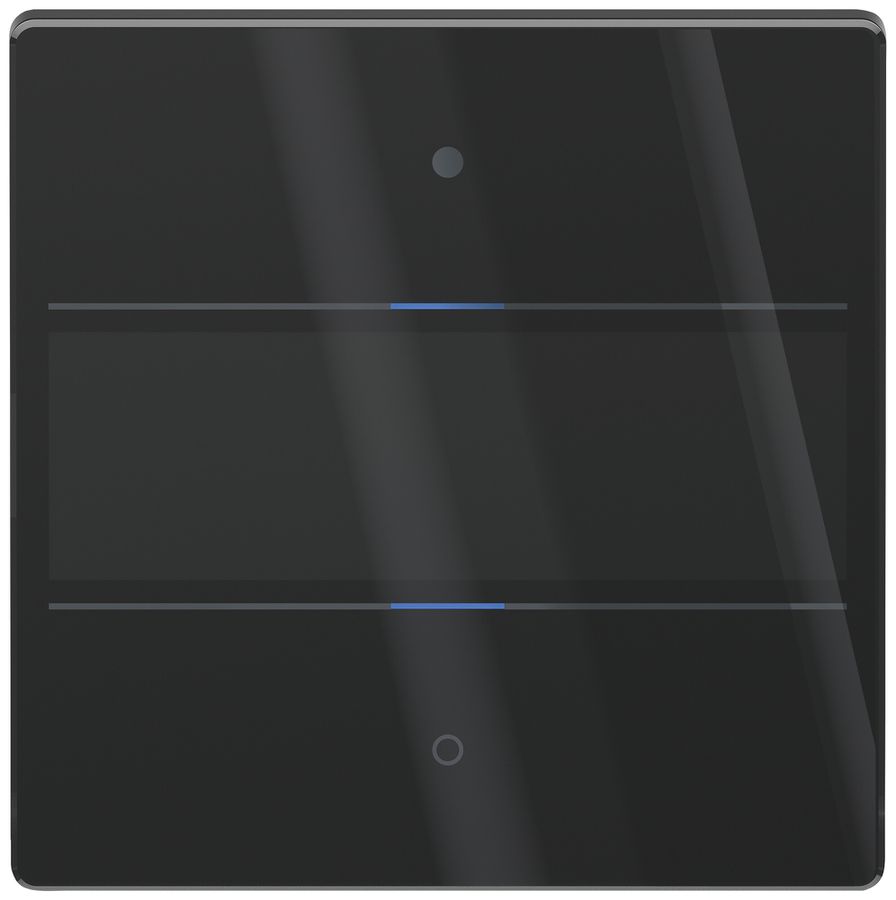 UP-Tastsensor KNX Theben iON 102 G LED Mit Beschriftungsfeld schwarz