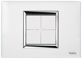 Émetteur mural RF AP Yokis TLM4T503, 4 touches blanc