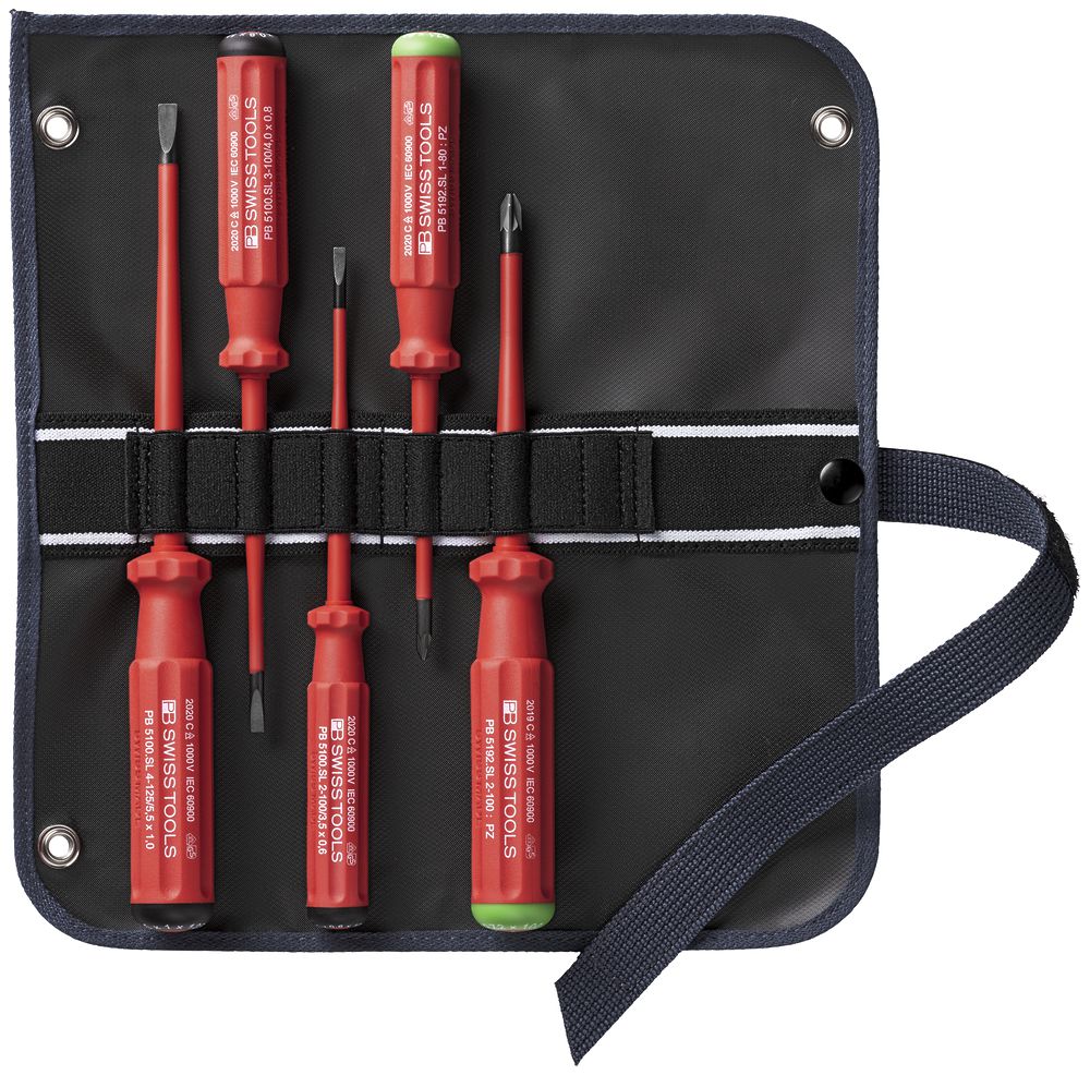 Schraubenzieher-Set PB Schlitz 2, 3, 4, PZ 1, 2 VDE 1000VAC/1500VDC
