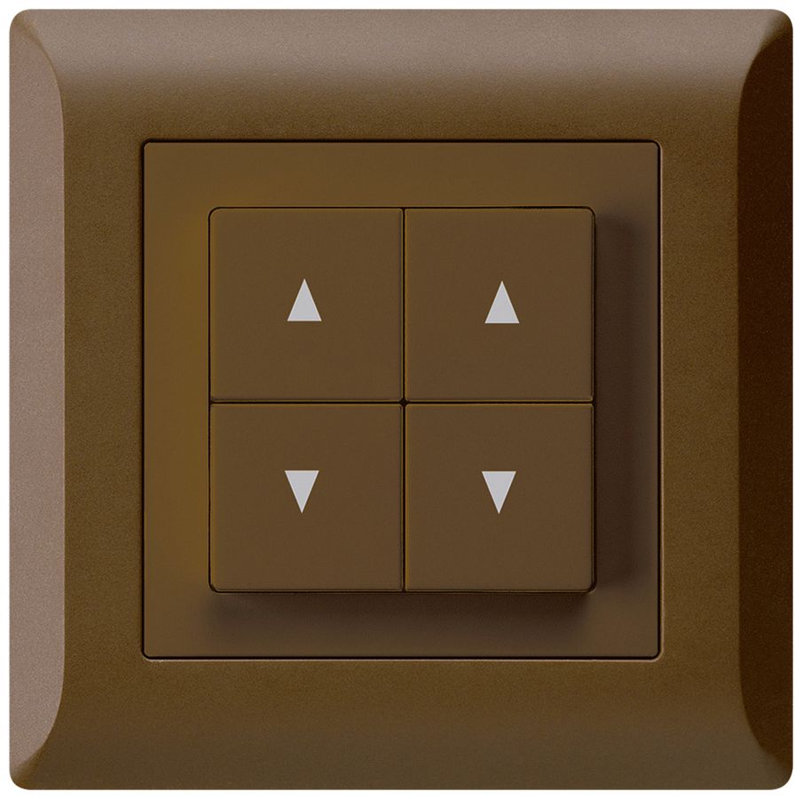 UP-Storentaster kallysto.line braun mit 4 Funktionstasten