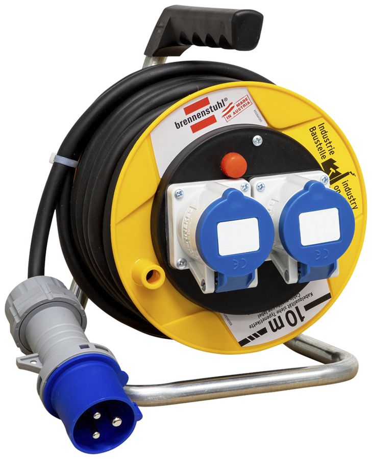 Enrouleur de câble Garant ST 180 Ø180mm 2×CEE16/3L IP44 10m H07RN-F 3×2.5mm² no