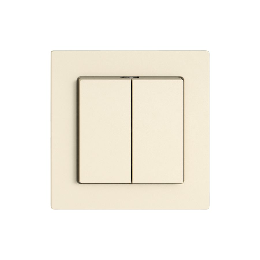 Drucktaster EDIZIO.liv SNAPFIX® 2×AR/1P cr