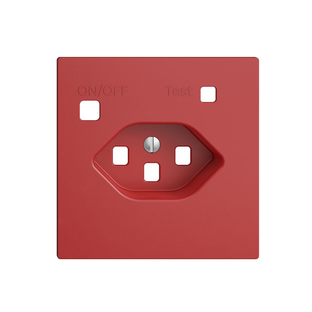 Frontset EDIZIOdue zu FI-Steckdose F, T23, berry