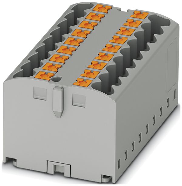 Verteilerblock Phoenix Contact PTFIX 12×2.5mm² für Tragschienenadapter, grau