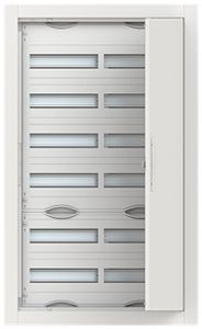 Distributeur ENC ABB ComfortLine 6 rangées 144UM avec porte 615×1014×125mm